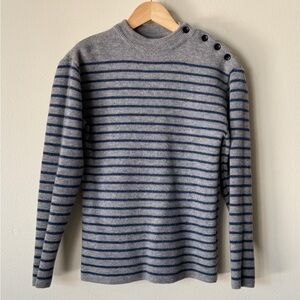 Vintage 1970s Saint James Heather Gray Knit Sweater